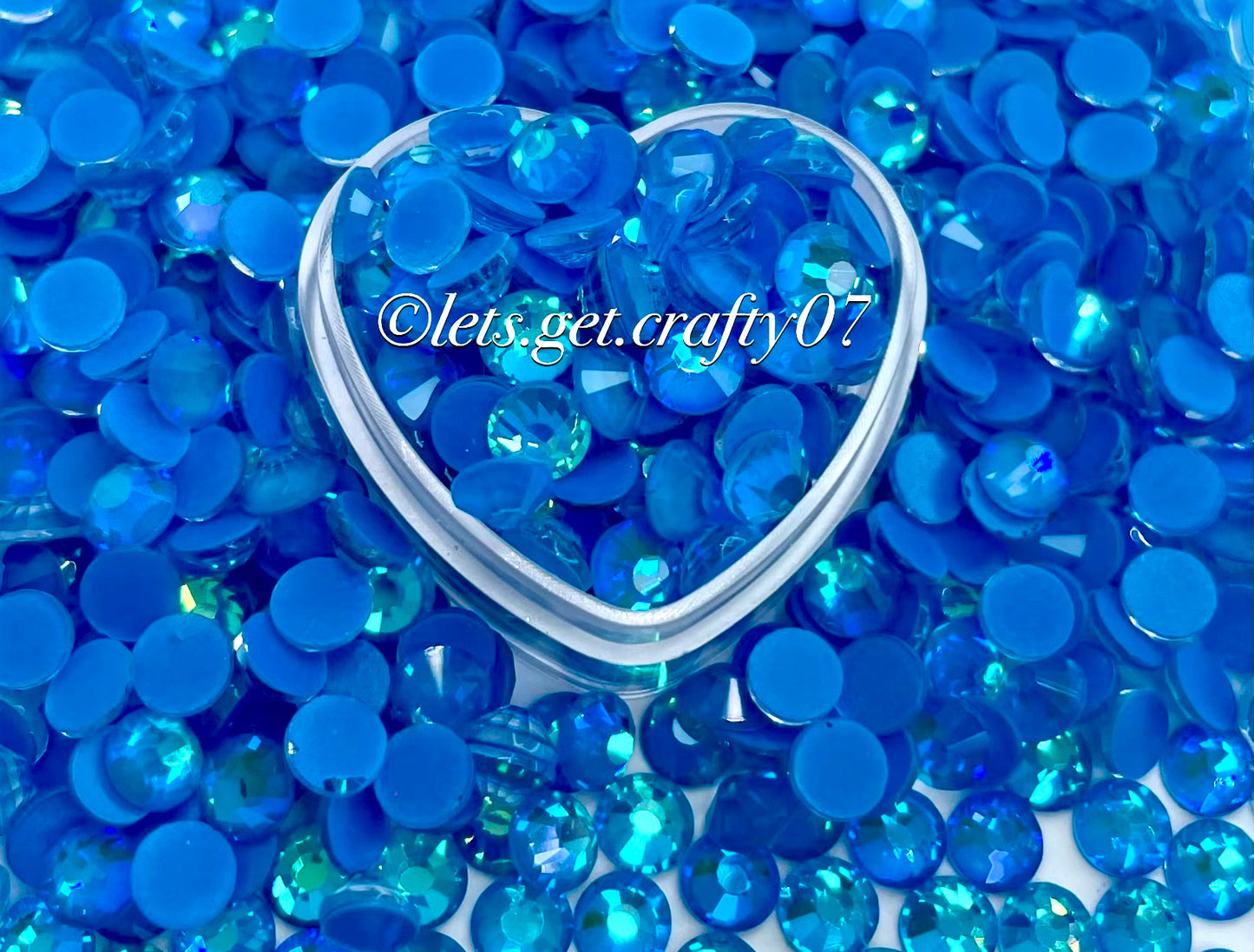 Glass Blue Neon Ab