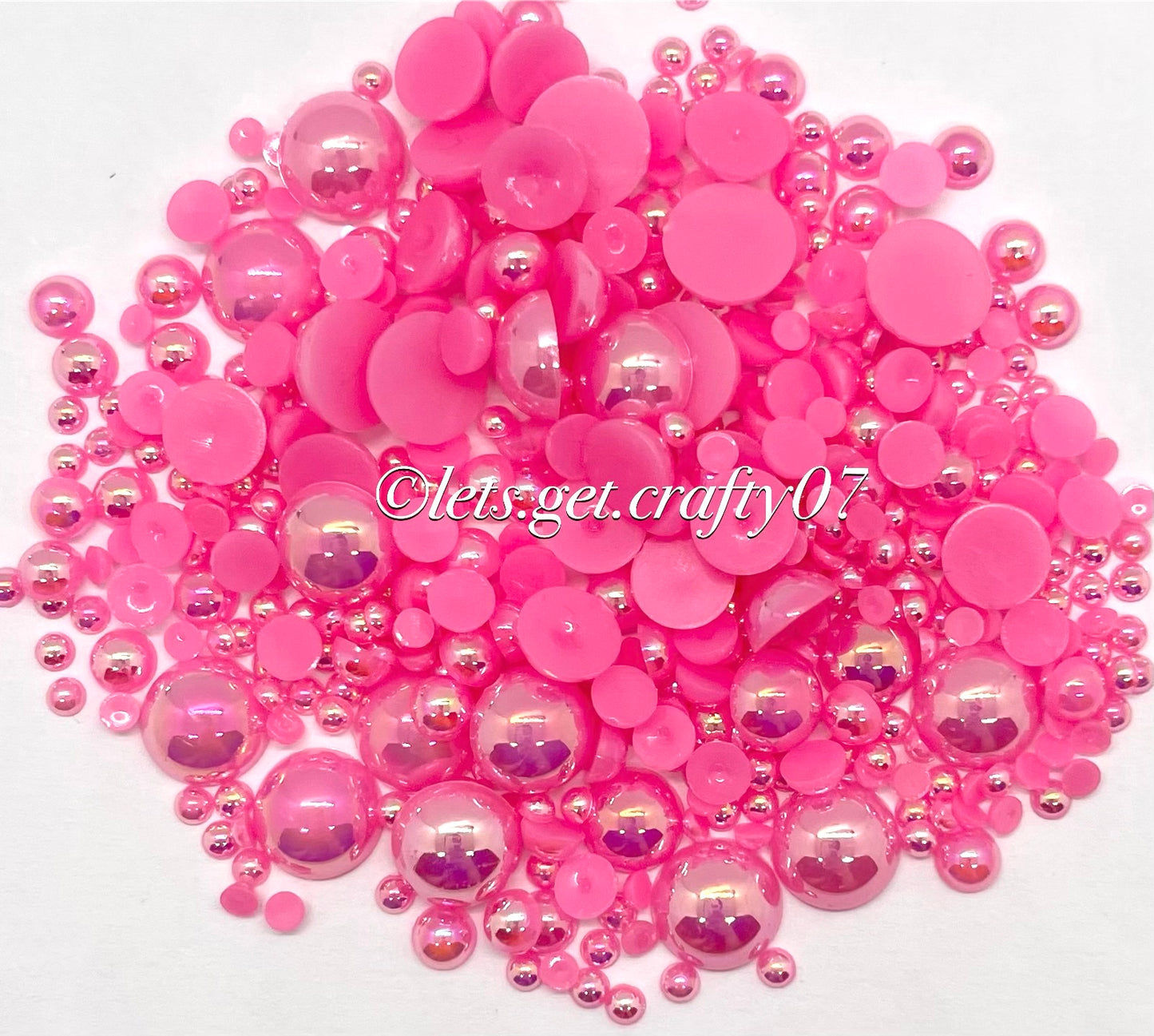 Rose Pink- Pearl Scatter Mix