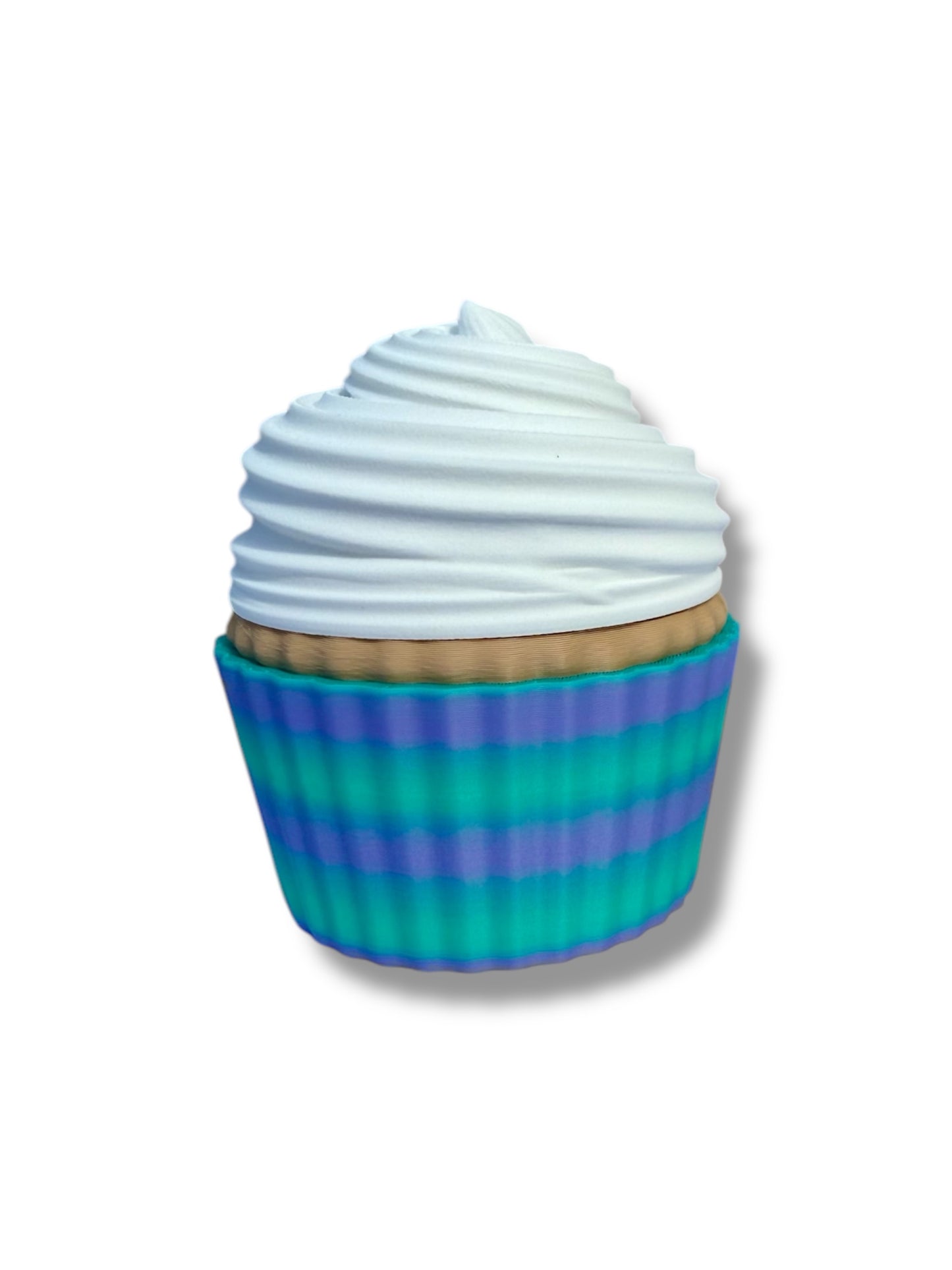 Cupcake container with micro miniature pocket buddies