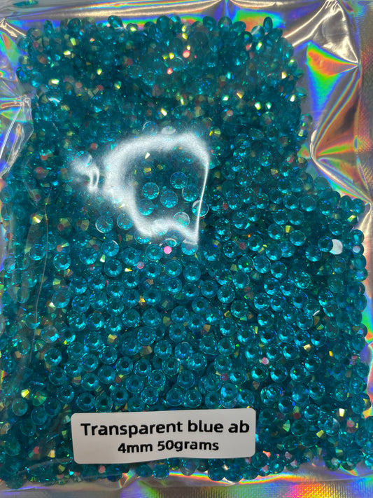 Resin transparent blue ab